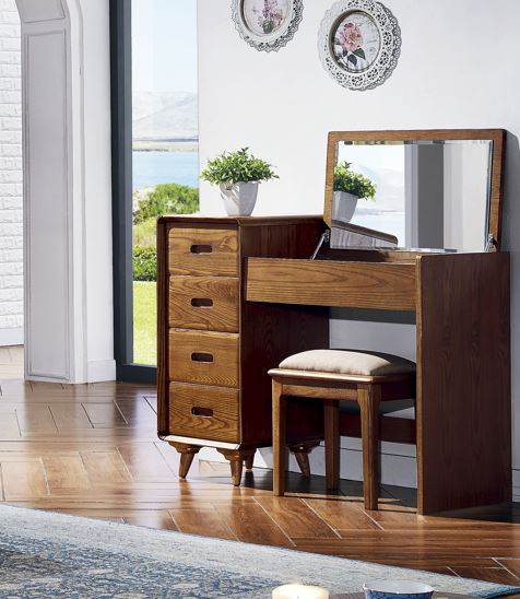 單排抽屜連櫃 梳妝台 