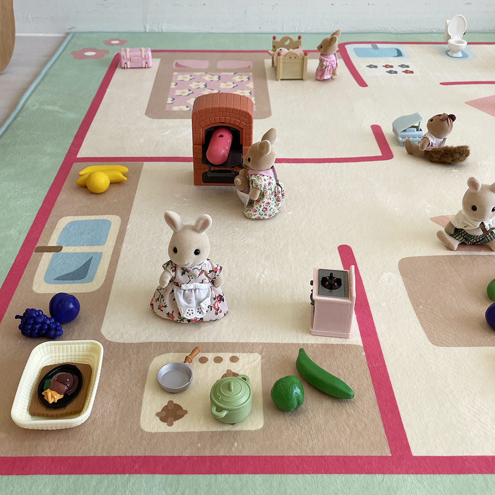 Dollhouse Play Rug 100x150cm