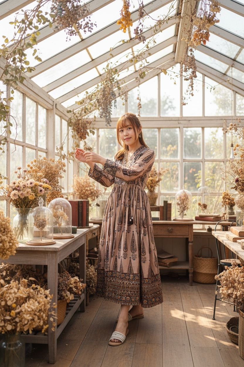 #1526 Light Choco Authenic Cotton Print OP 46.5"