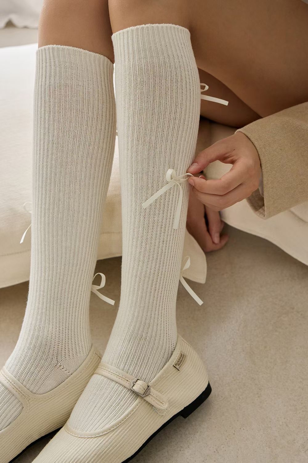 高質量必入！韓國蝴蝶結長襪🎀