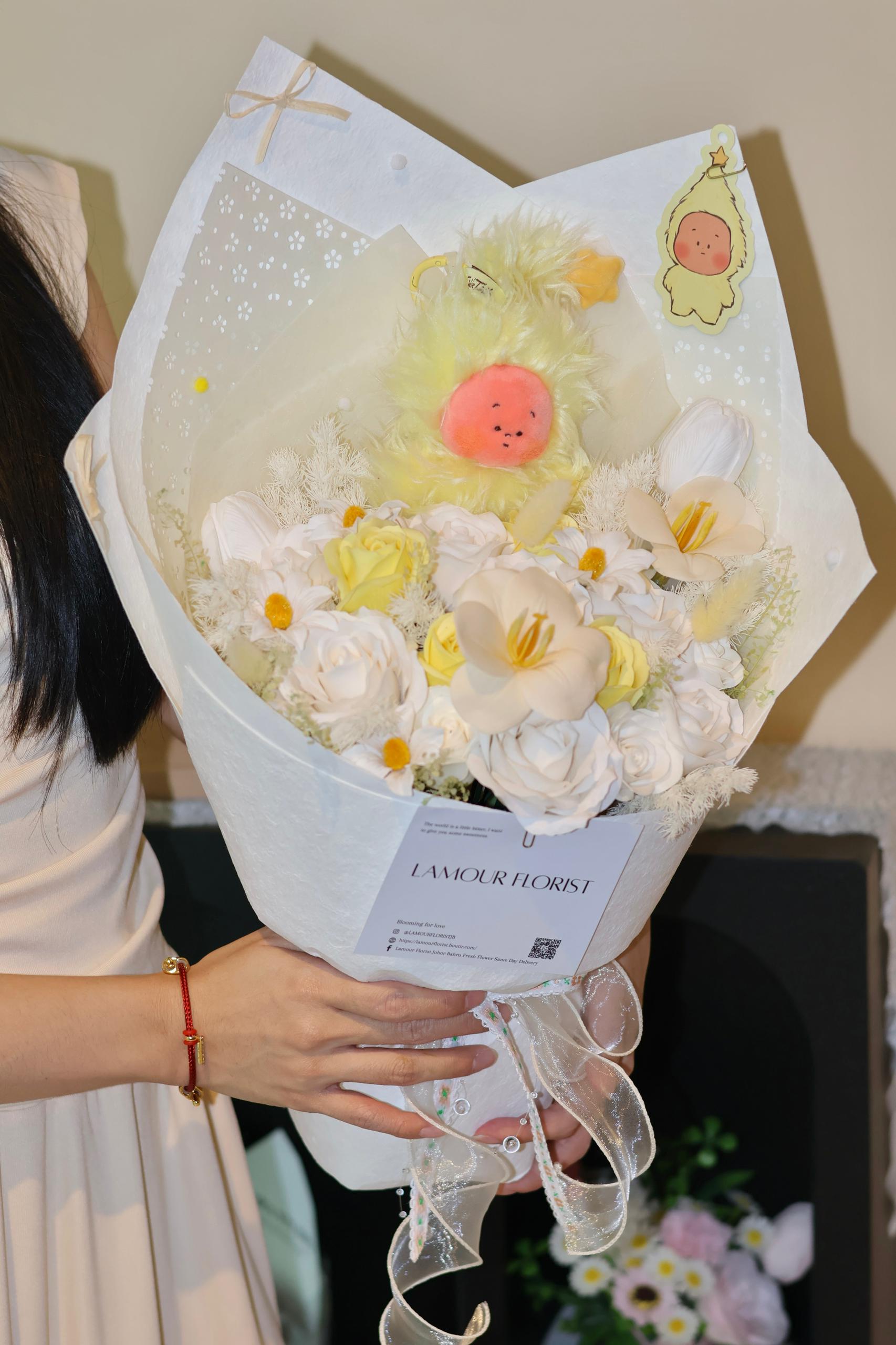 Twinkle twinkle 星星人大风中林乱香皂花束✨