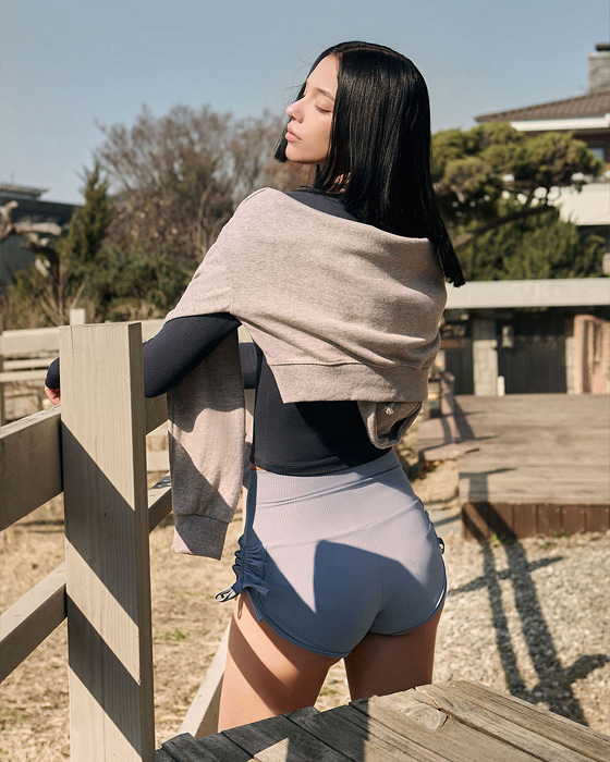【束帶短褲】預購_DEVI-B0074 Double Strap Dolphin Pants