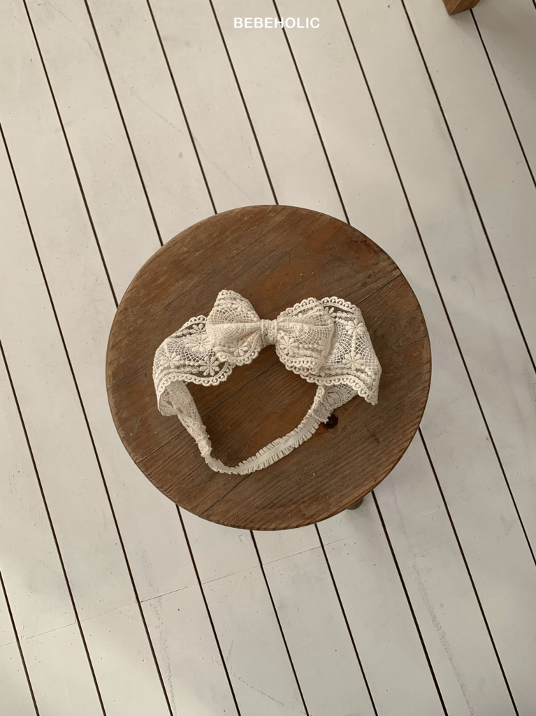 🌸預訂 韓國直送🌸🇰🇷BEBEHOLIC六色蕾絲花邊蝴蝶結髮帶