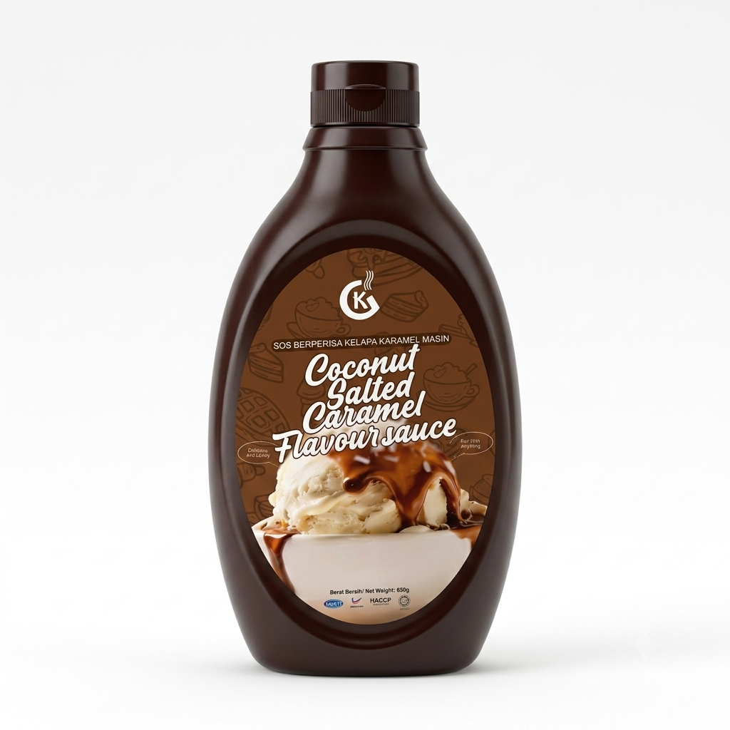 GK Coconut Salted Caramel Flavour Sauce 650g
