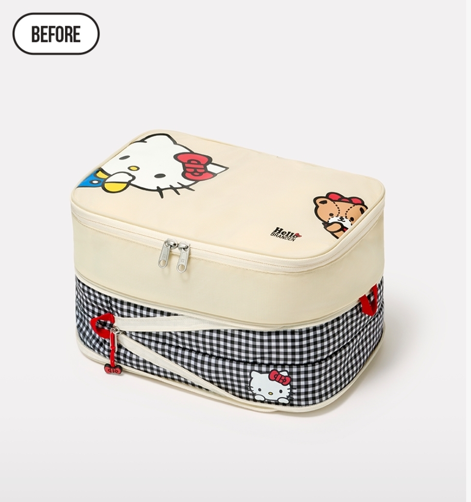 預購｜Branden × Hello Kitty 聯名旅行壓縮收納袋 🧳🤍