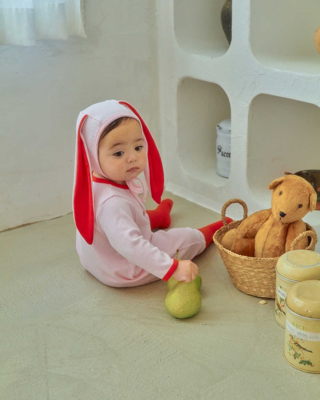 🇰🇷Oottbebe suit+bonnet