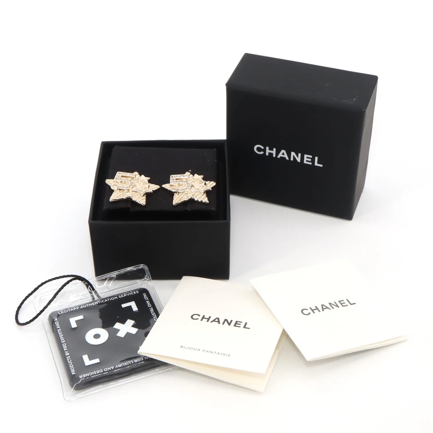 Chanel No.5 Coco Mark Star Motif Piercing Earrings