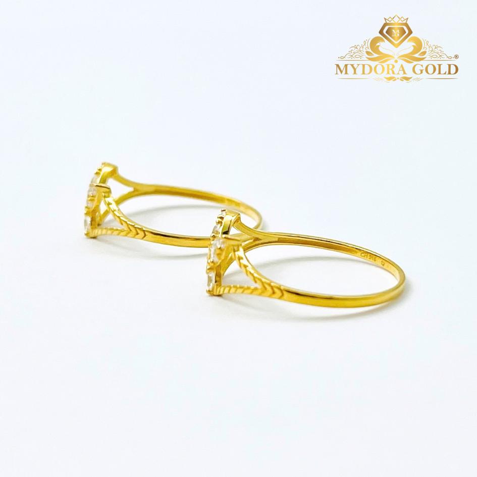 MYDORA Cincin Batu CZ Butterfly Solo l EMAS 916/22K