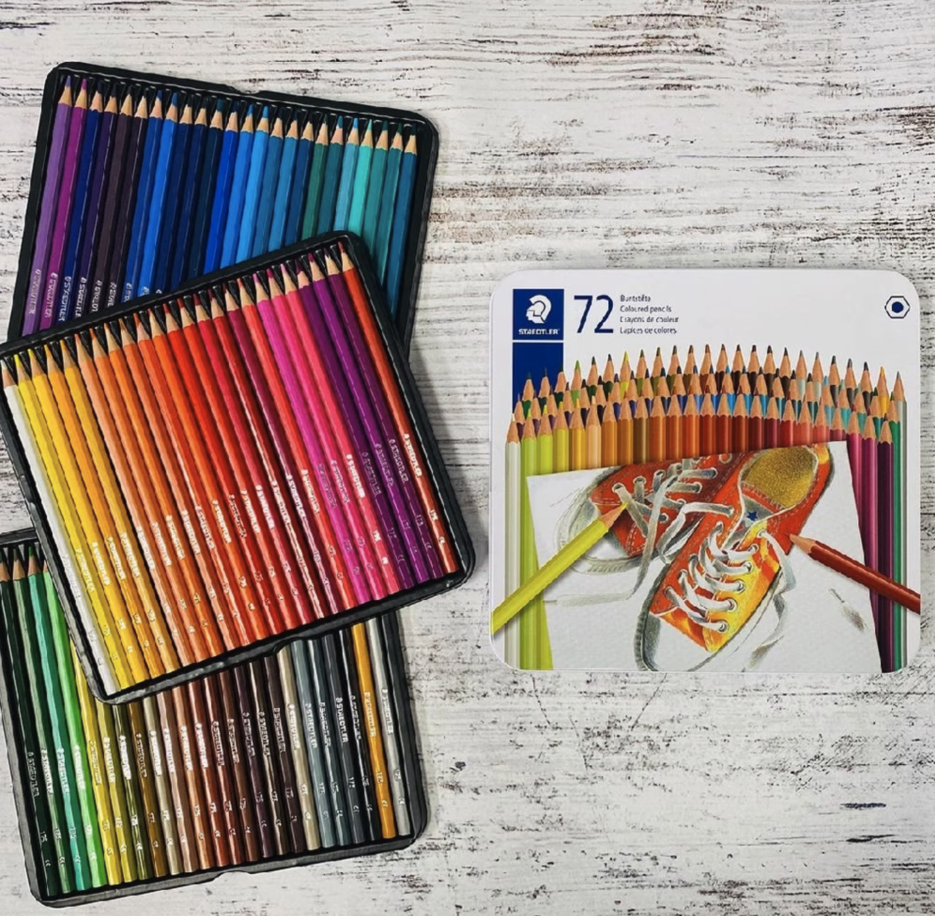 STAEDTLER 施德樓 72色彩色鉛筆鐵盒裝