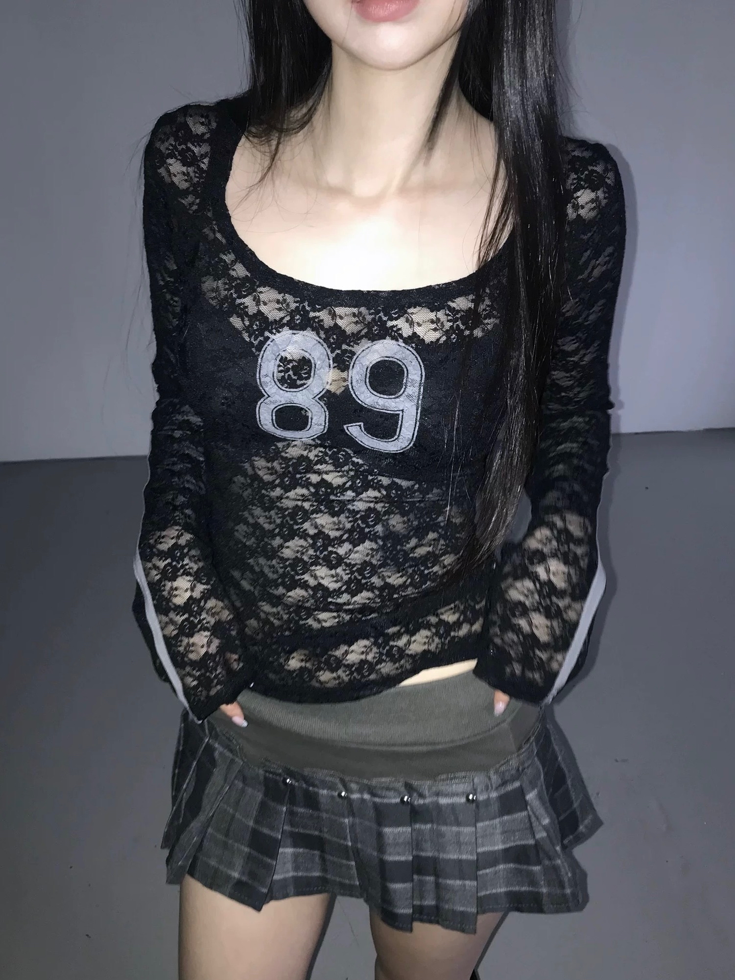 已售罄❌韓國Lacy 89透透外撘長袖