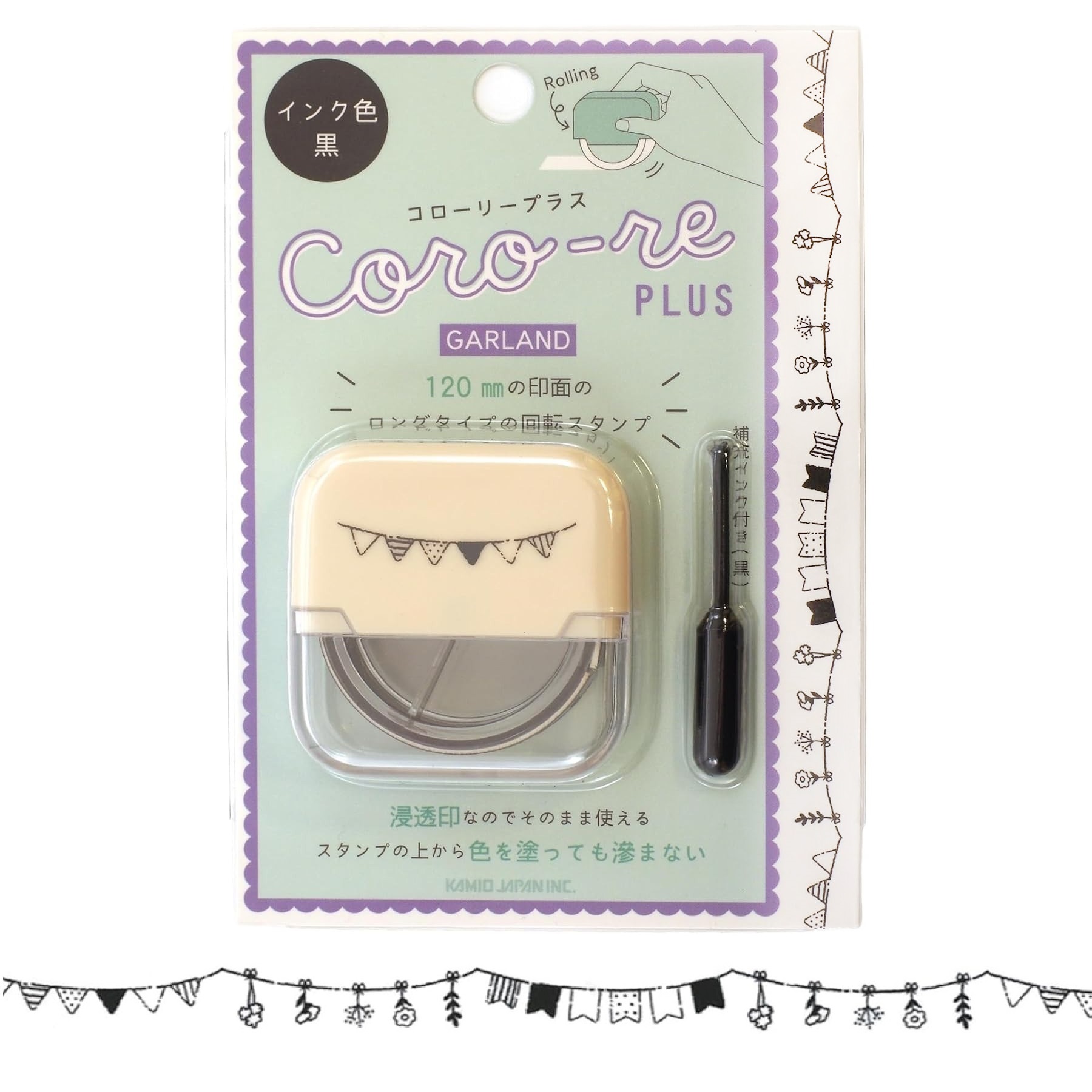 現貨｜GARLAND 花圈彩帶 日版 CORO-RE PLUS 轆轆 印章 (230015)
