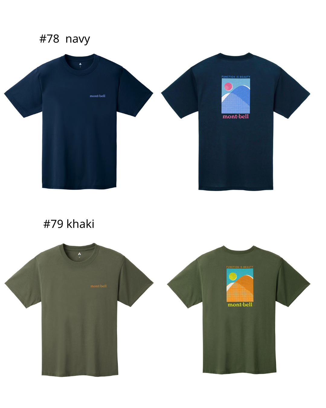 日本代購【 2026新款式 日本直送   montbell WICKRON 透氣 快乾 功能 T-Shirt  男女合穿  | mont-bell unisex print tee 】