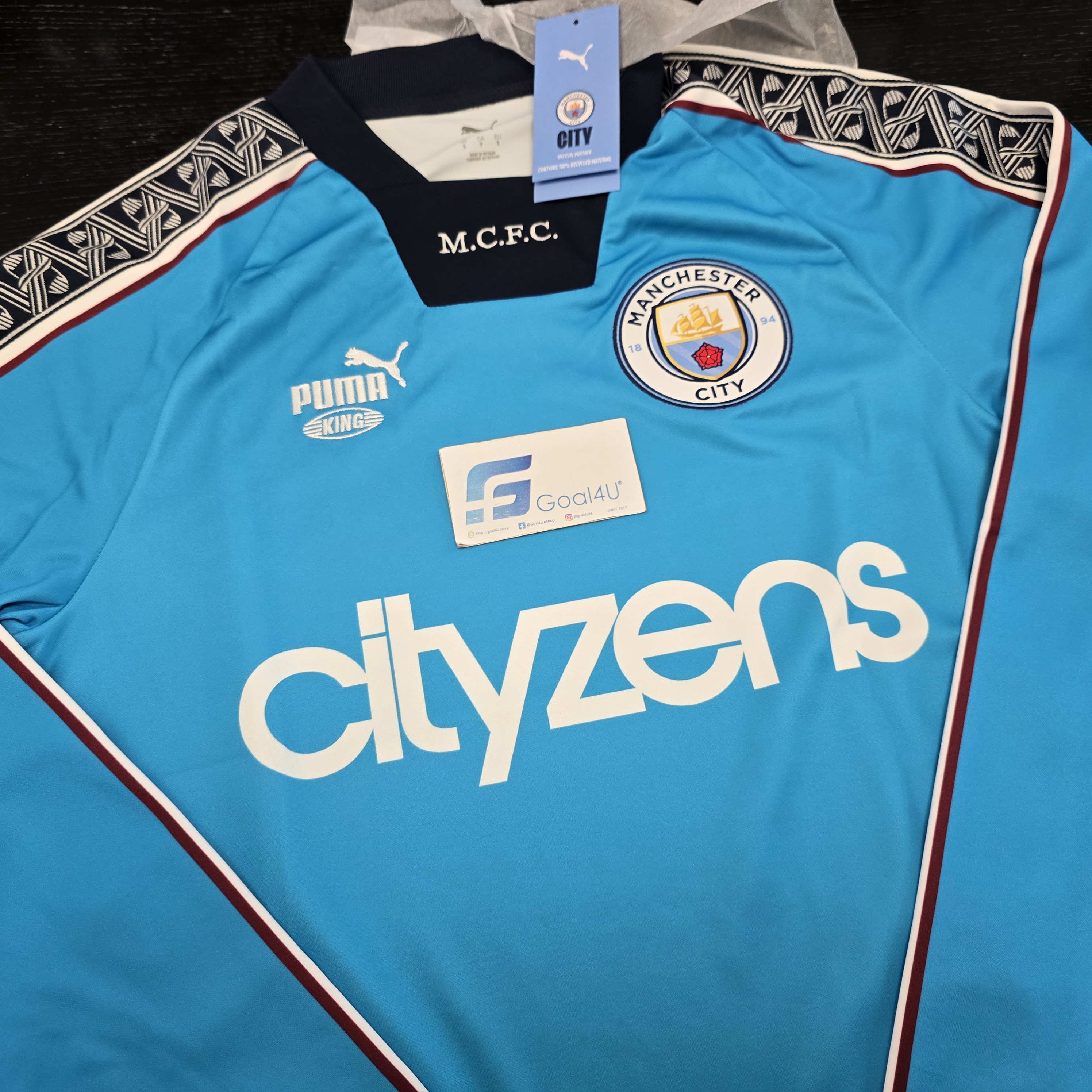 Puma King Manchester City 曼城長袖復古球衣 786294