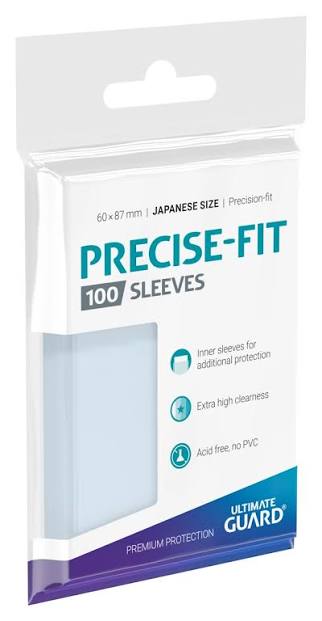 Ultimate Guard 100 - Mini Size Precise Fit Deck Protector Sleeves - Transparent