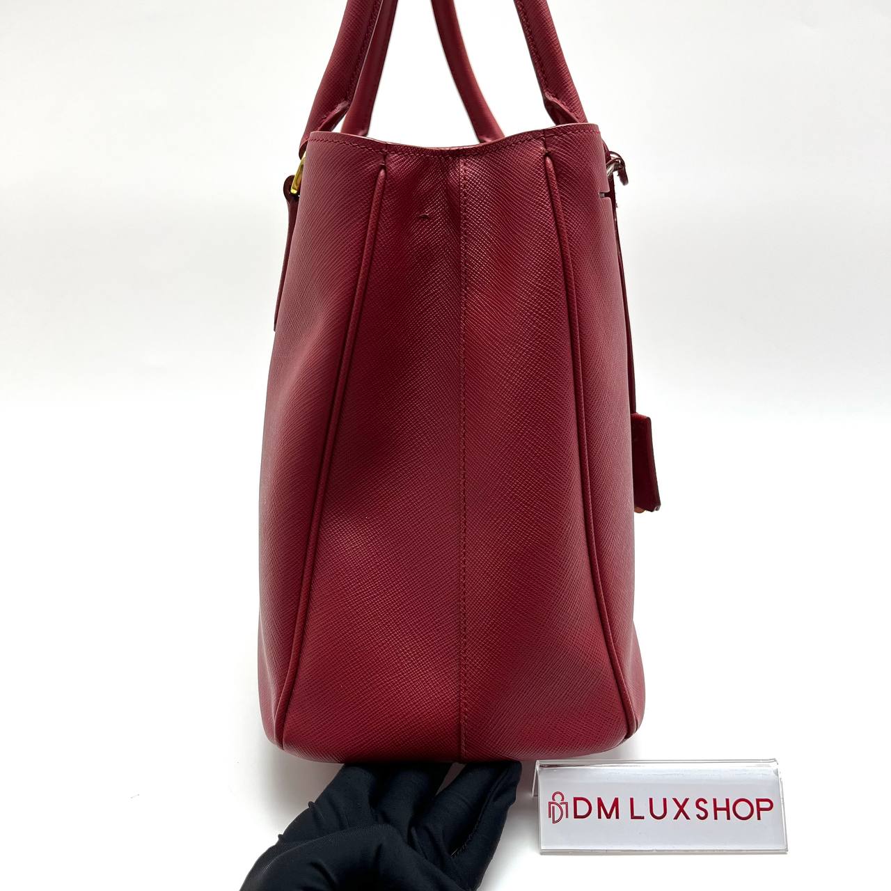 Prada Saffiano Lux Red Tote Bag