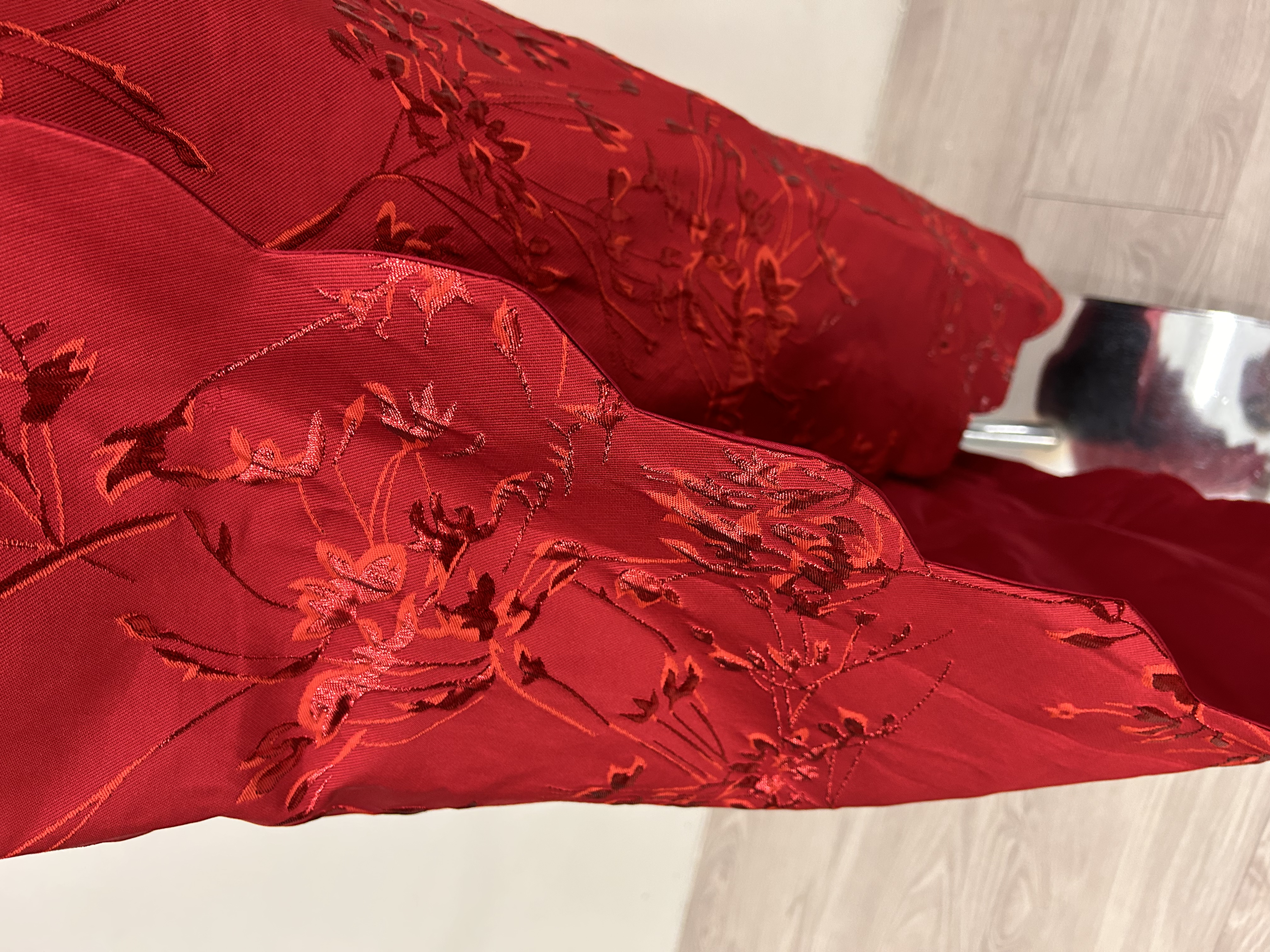 571.WB Beaded Jacquard Halter Neck Qipao