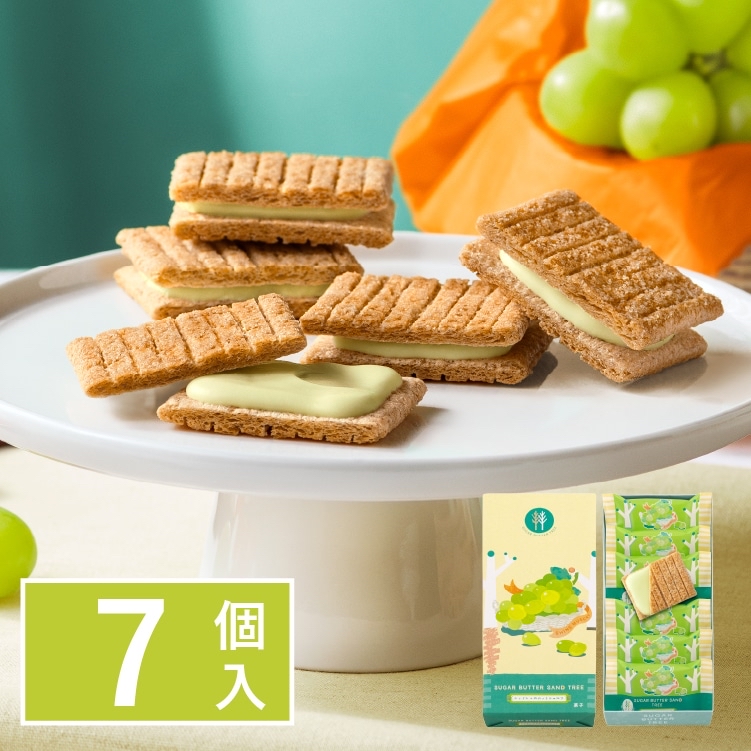 日本Sugar Butter Sand Tree 青提奶油夾心酥餅7件