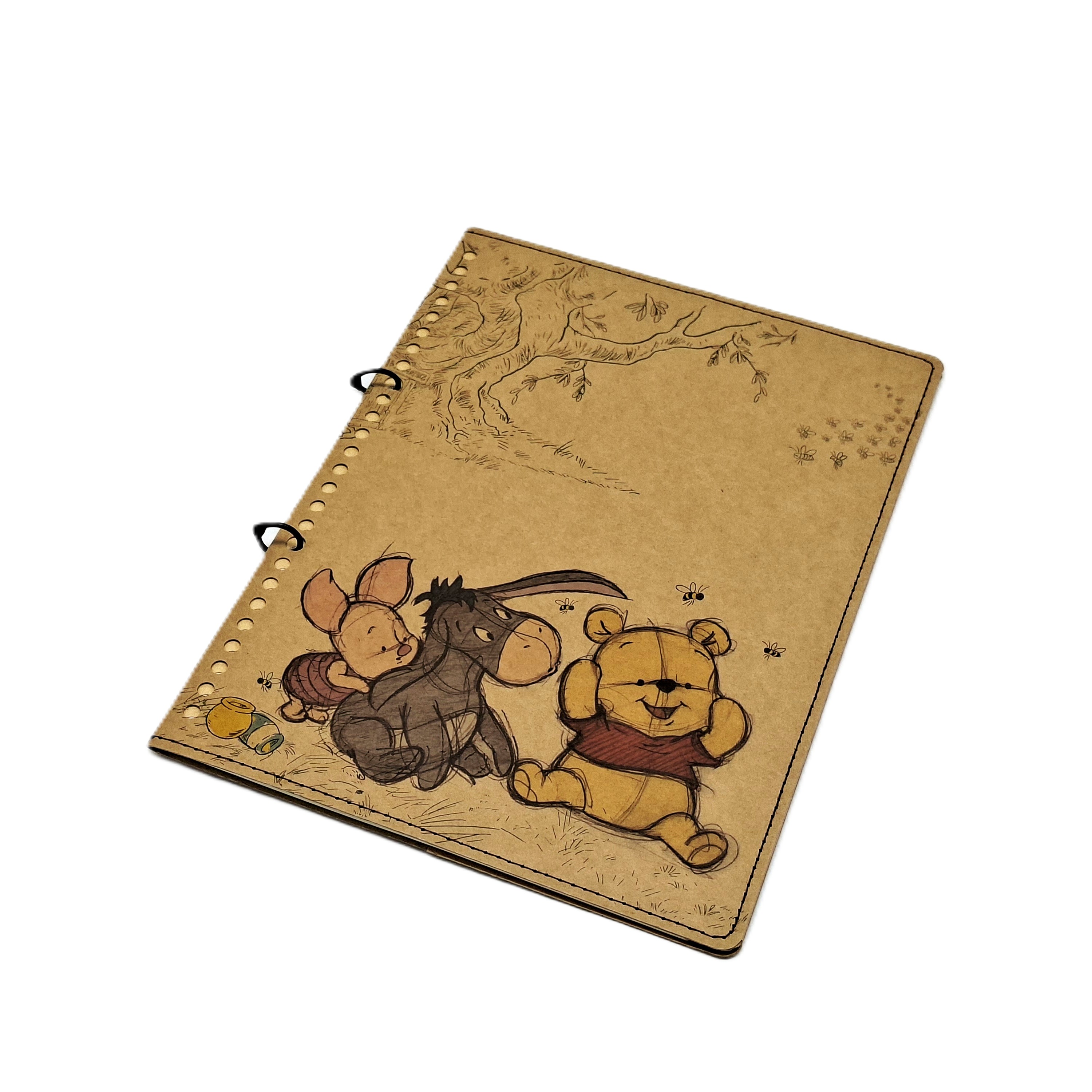 簡易式筆記本-車縫 Winnie the Pooh 維尼熊 (DPNA-2601C)