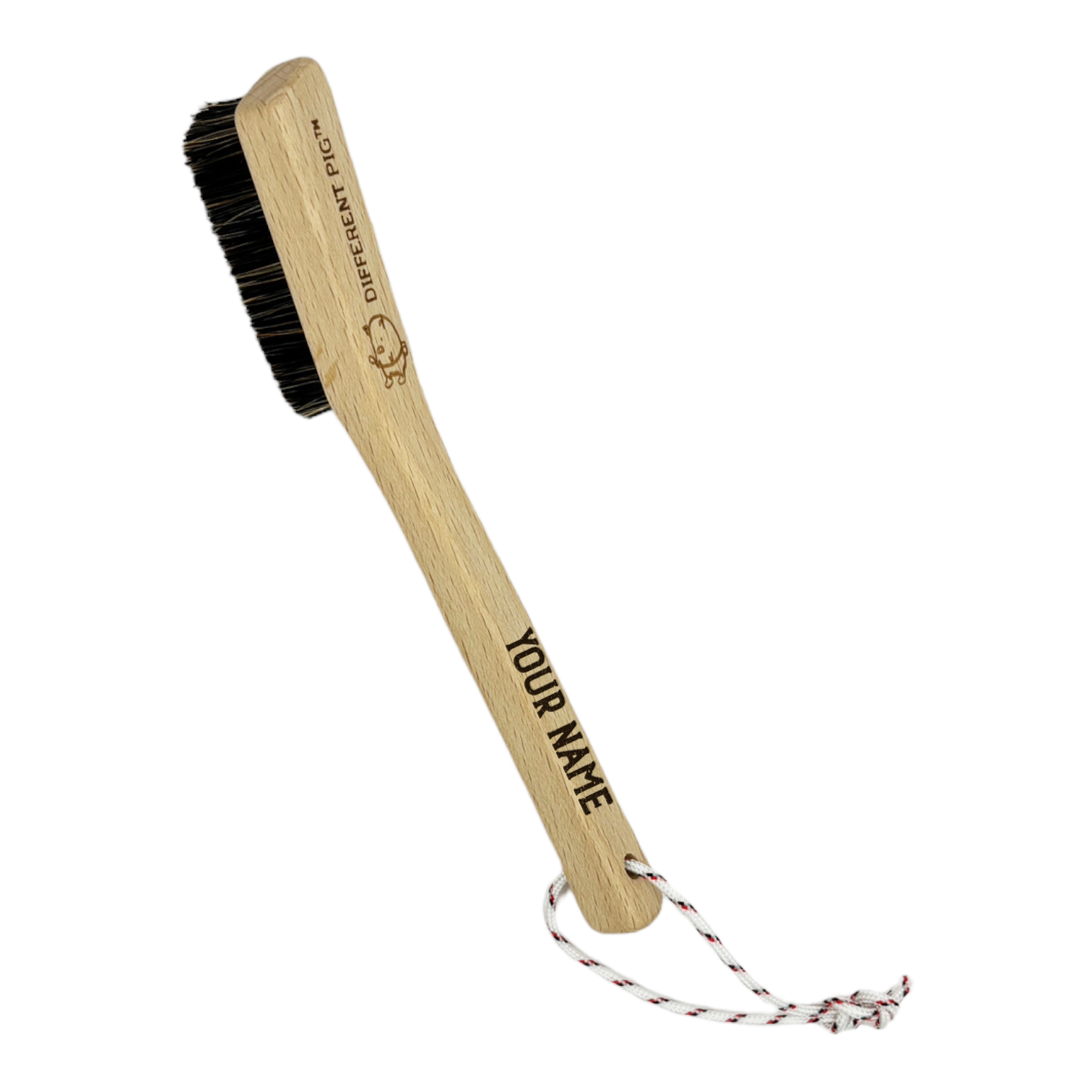 【來字刻名】𝗗𝗜𝗙𝗙𝗘𝗥𝗘𝗡𝗧 𝗣𝗜𝗚™ Piglet brush with name carving 刻名小豬掃連掛繩