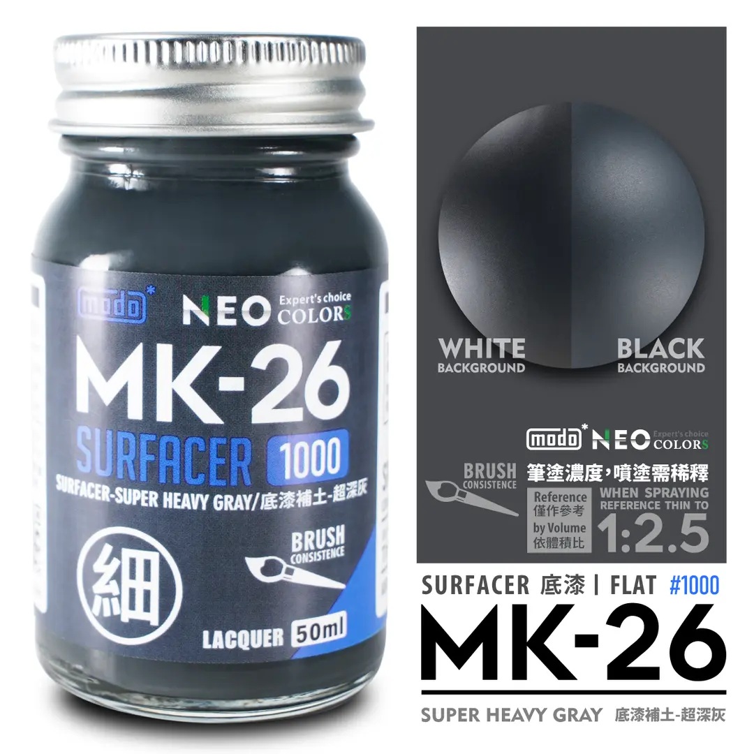 MODO NEO MK-26 Surfacer 1000 Surfacer Super Heavy Gray