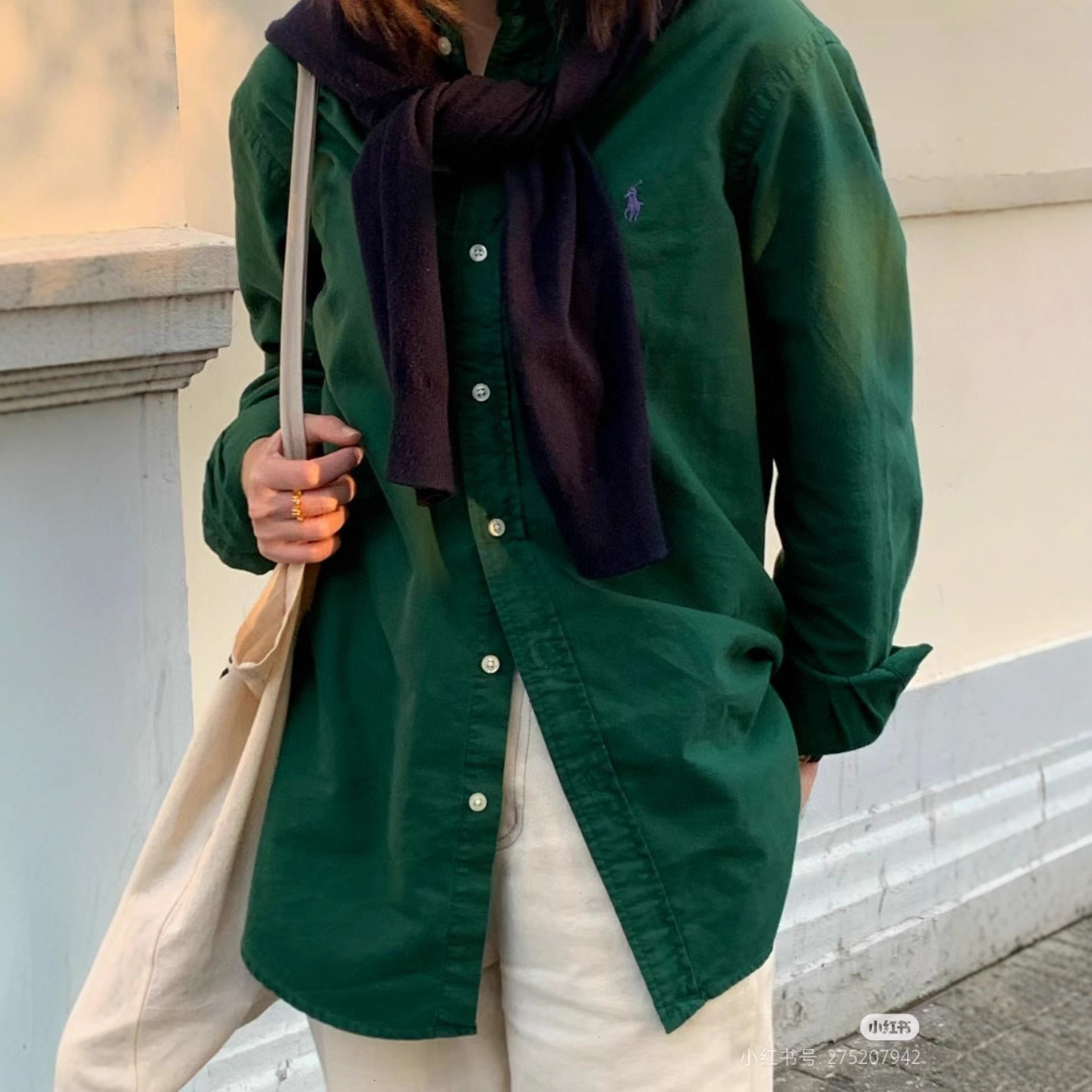預訂 Polo Ralph Lauren燈芯絨小標刺繡恤衫 
