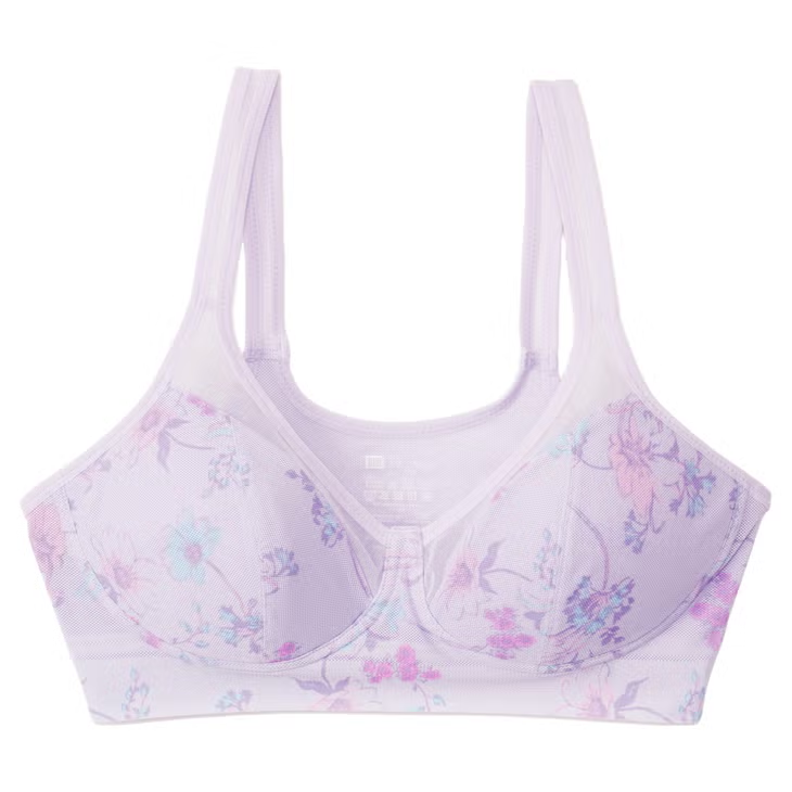 日本直送 BVD Cool Bra 花卉印花半截上衣（ M/L/LL）