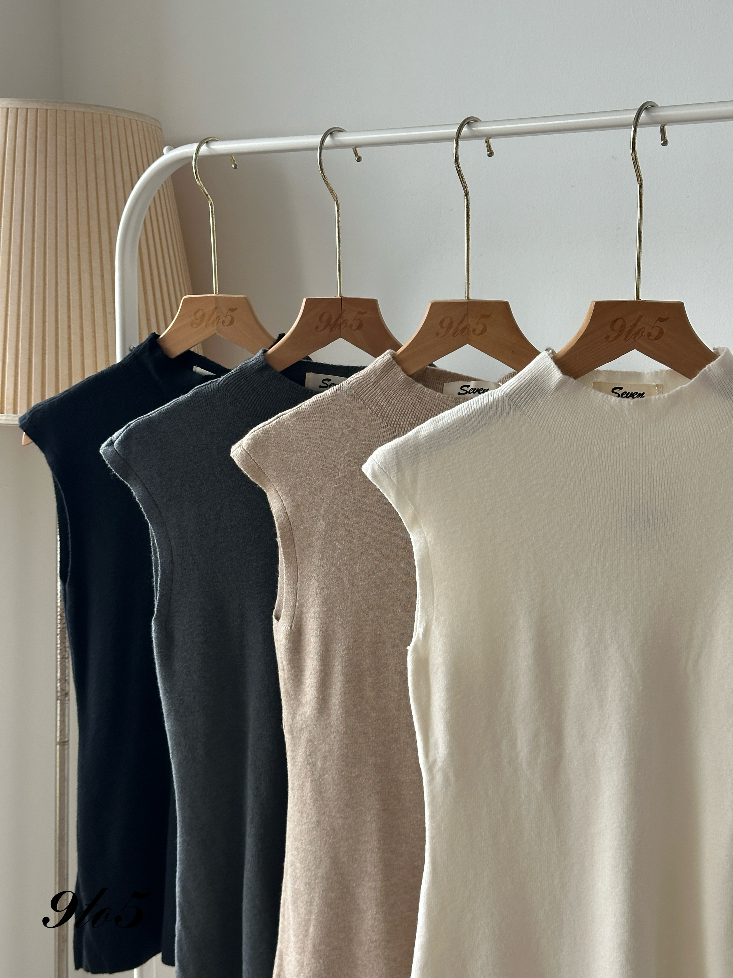 T4065 Mock Neck Knit Top - 4 Colors 