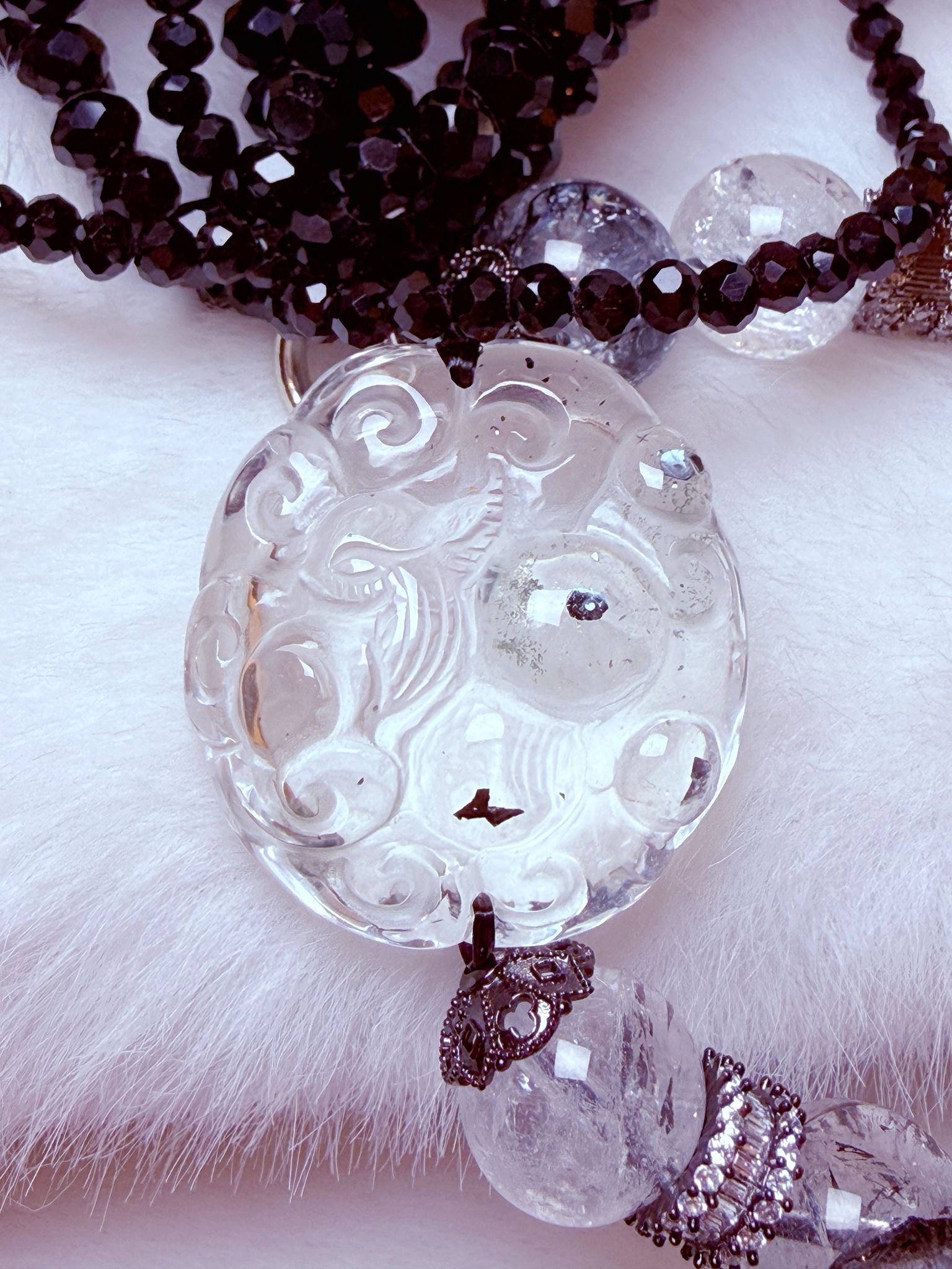 K00127 藍銅礦 九尾狐 自家設計手鏈