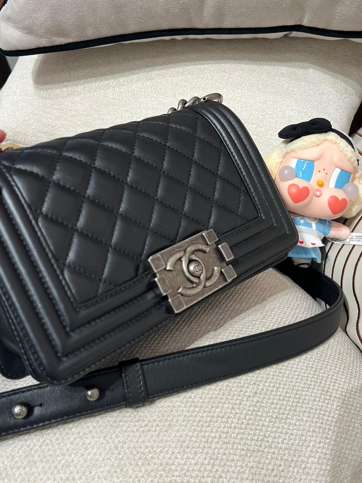 Chanel boy 20cm A67085 黑色牛皮 100%Authentic ,98%new ✅收據✅Card ✅dust bag ✅box