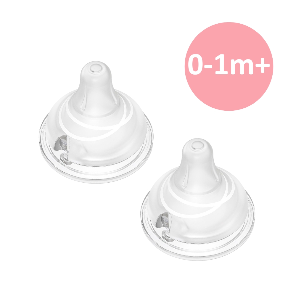 MOYUUM - 防漲氣仿母乳奶嘴2入(第一階段S碼: 建議0個月以上)_MY010**新舊包裝隨機發貨