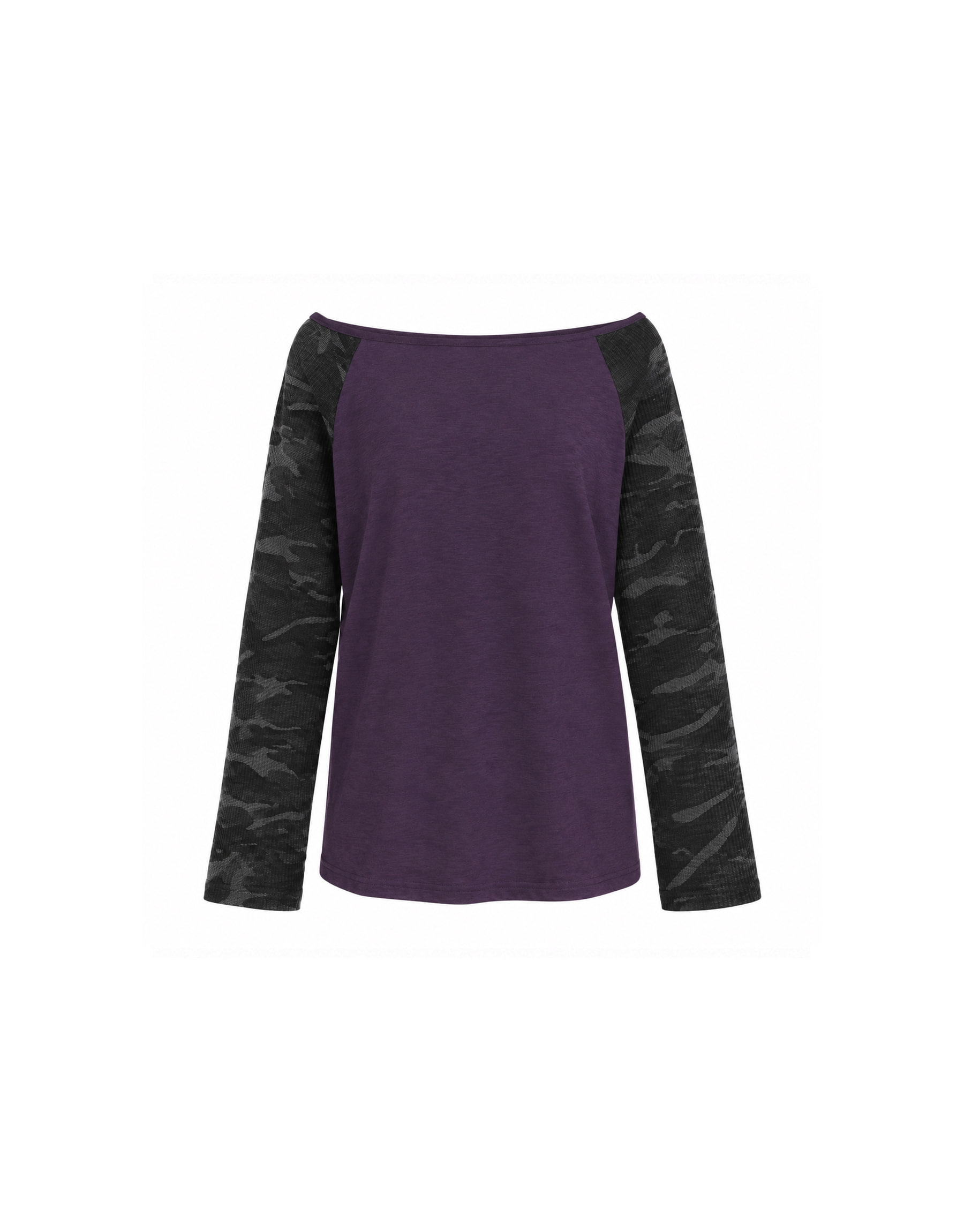 Camo Raglan Long Sleeve