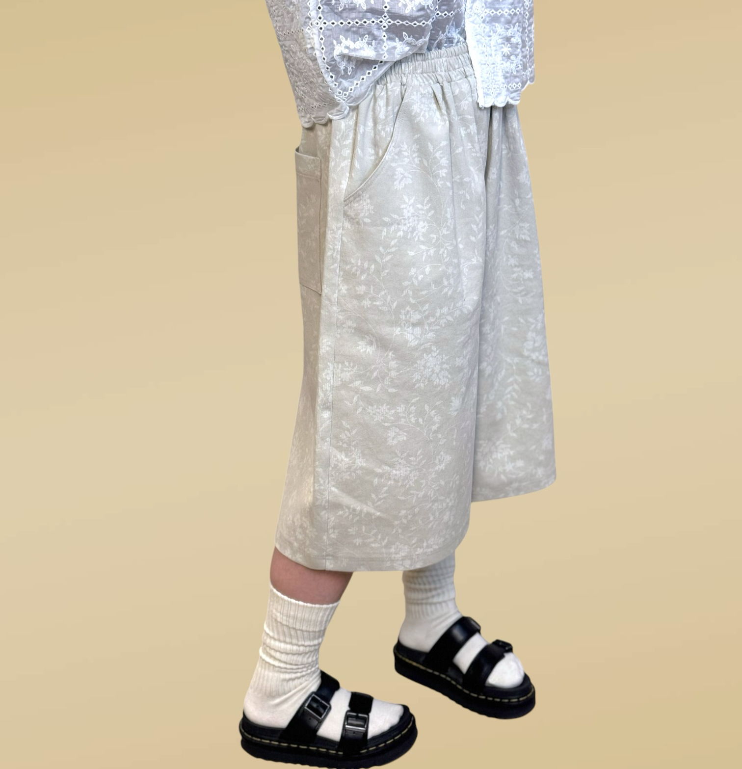 221125 暗印花牛仔褲