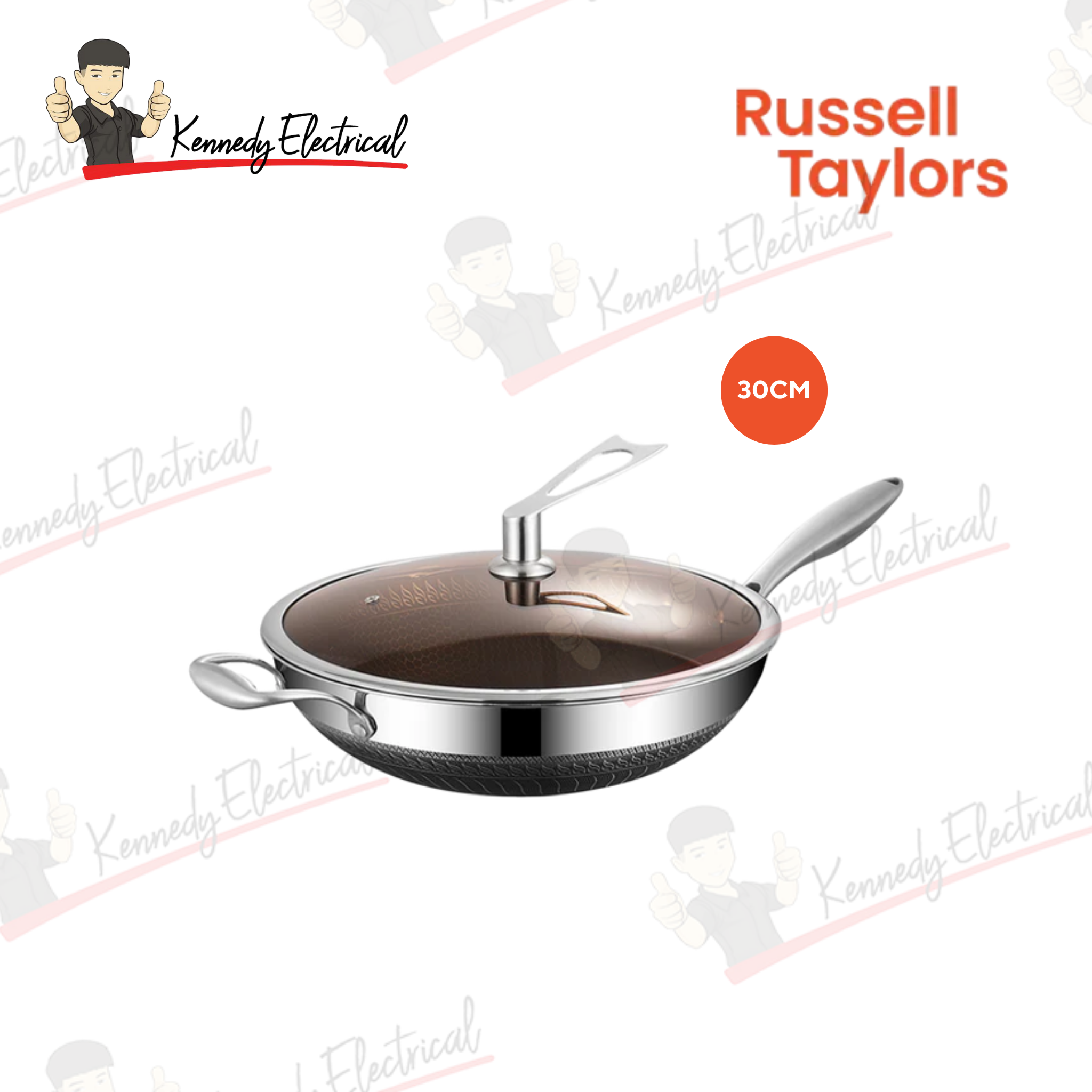 Russell Taylors 30cm Honeycomb Wok (NSW-30)