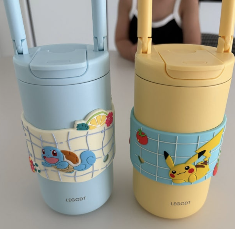 韓國 LEGODT X Pokemon 可拆卸 手提環 不銹鋼 保冷 保溫瓶414ml｜Loop Tumbler Module 