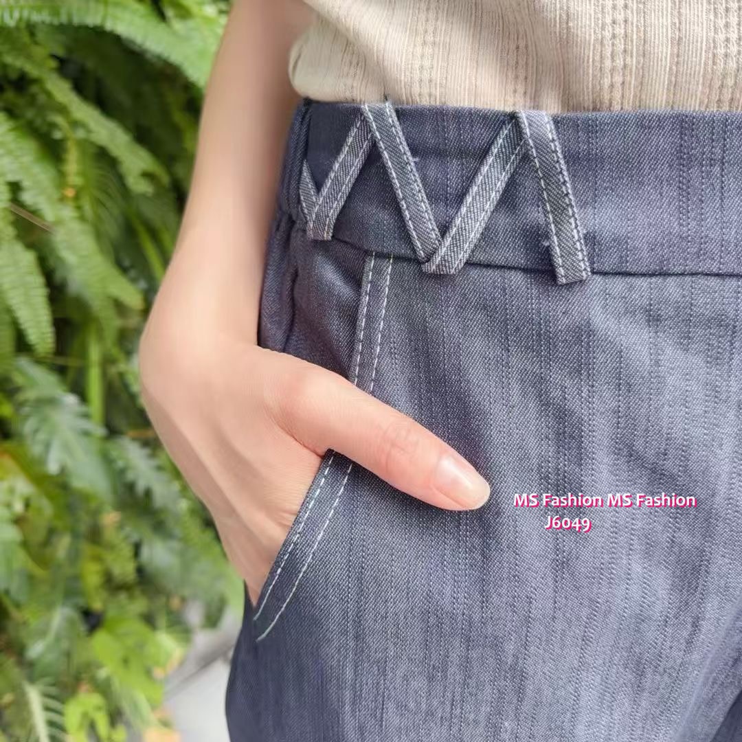 J6049 韓國🇰🇷特色腰闊筒褲