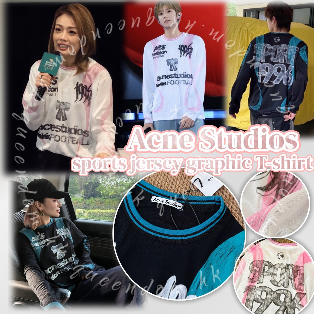 Acne Studios sports jersey graphic T-shirt 長袖Tee