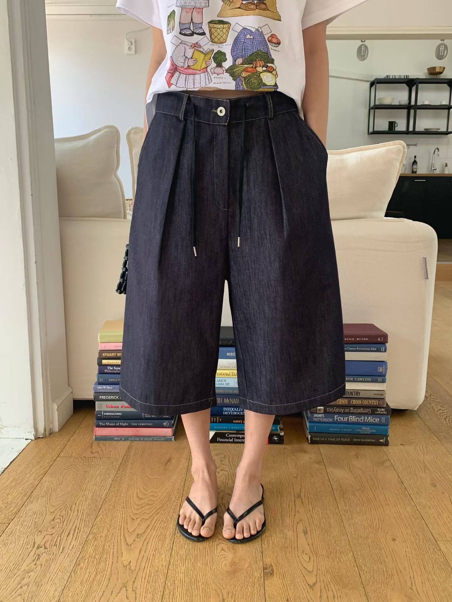 non fade 中長牛仔短褲