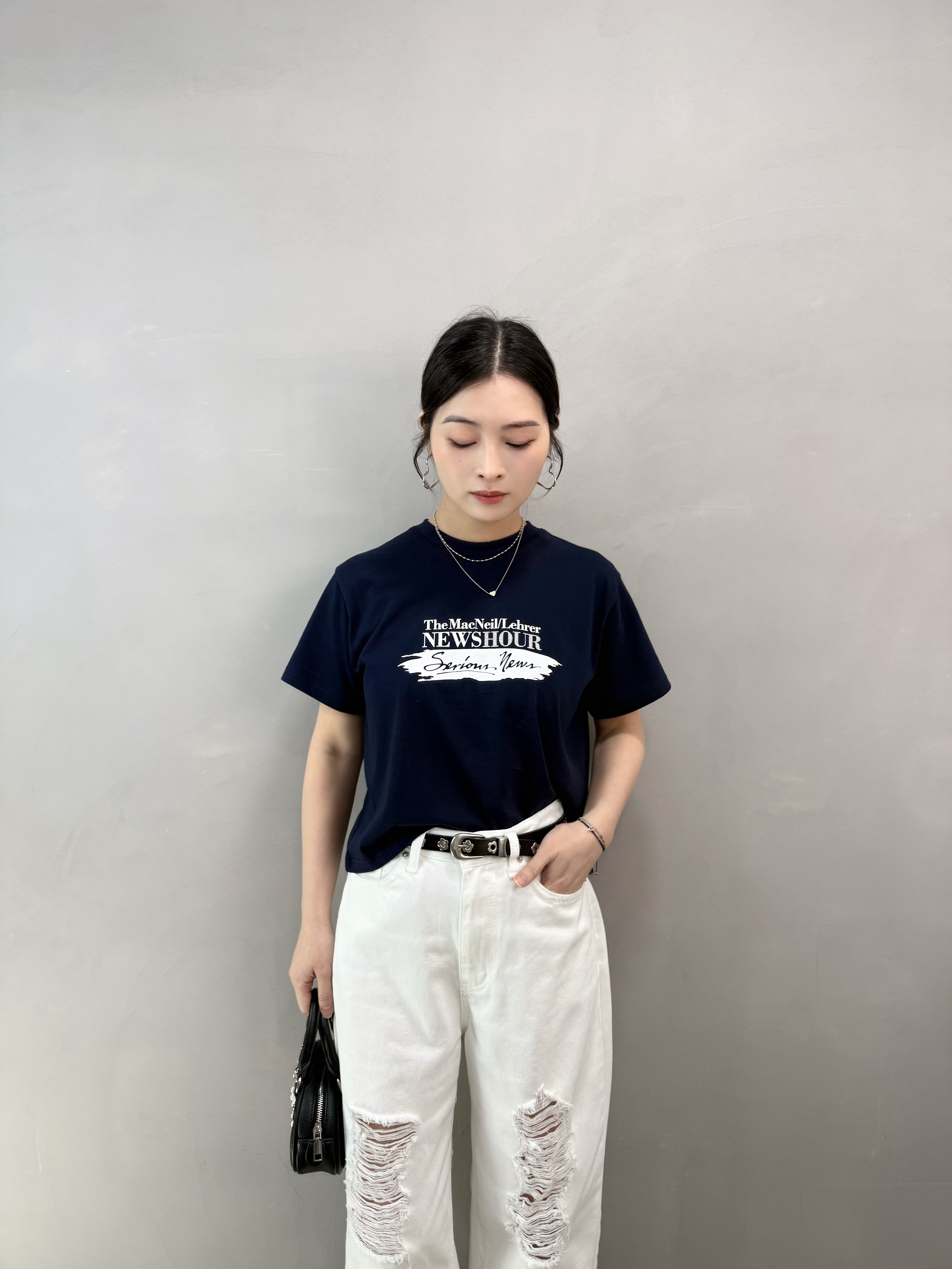 O72 Newshour短tee