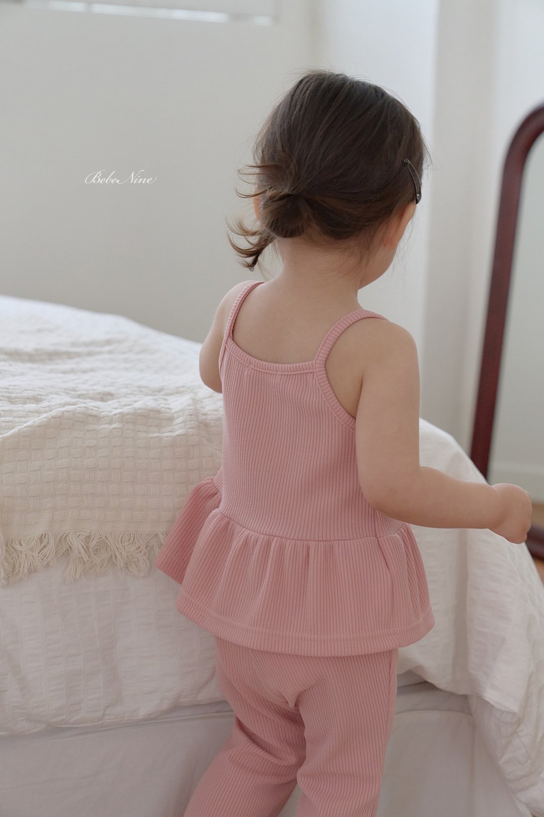 ☀️預訂 韓國直送☀️🇰🇷Bebenine三色荷葉邊下擺吊帶背心上下套裝