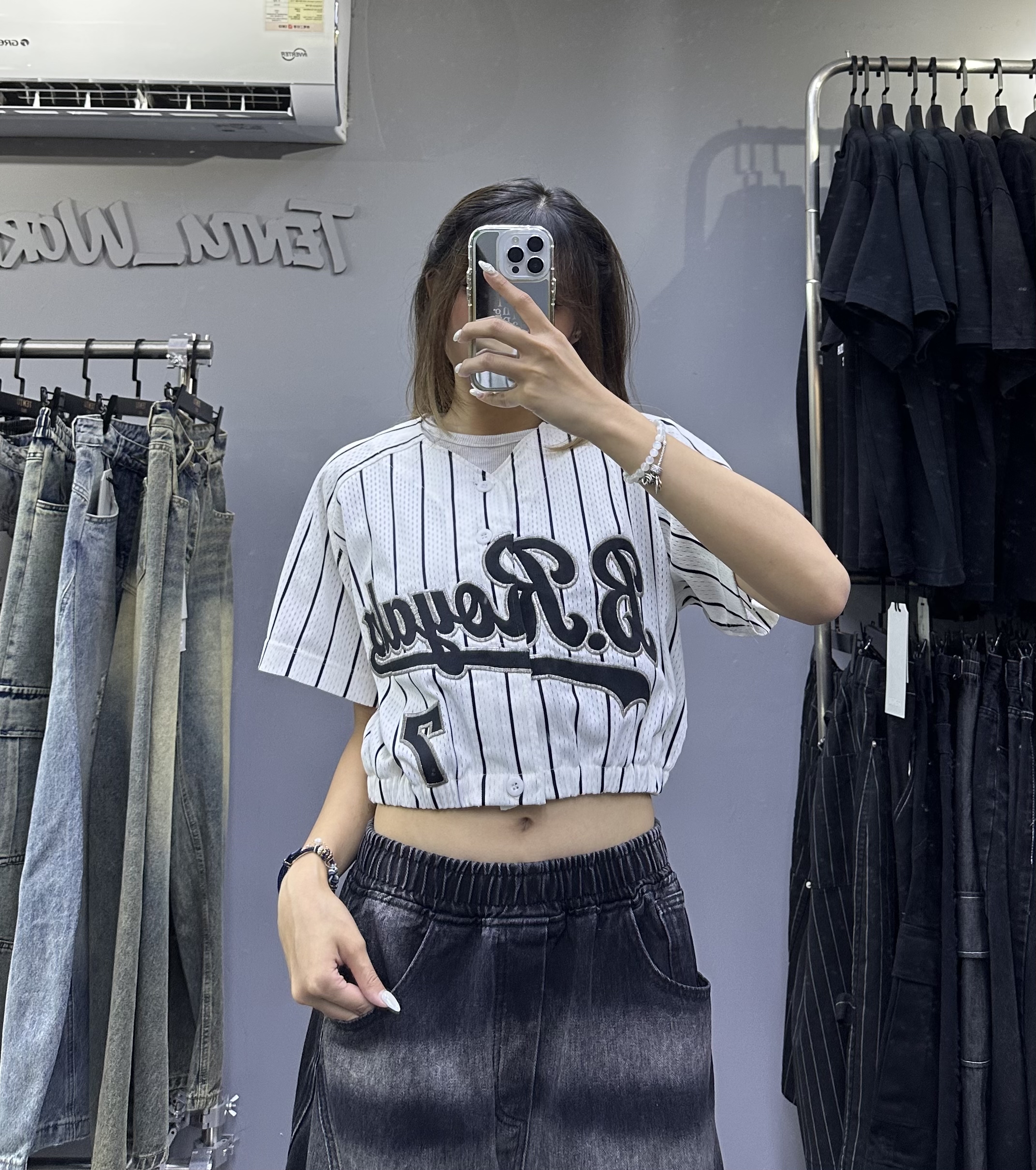 Remake Baseball Crop Top