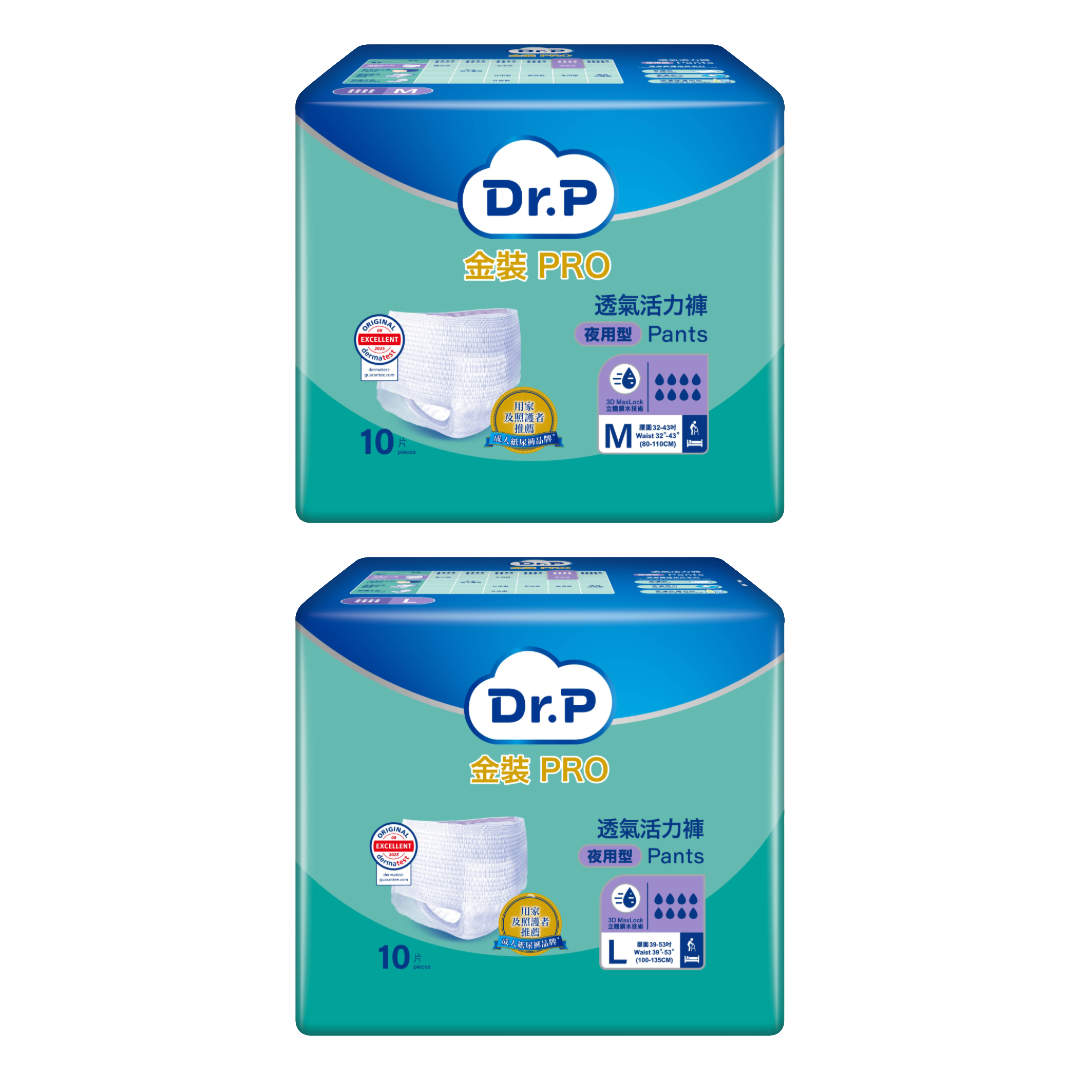 TENA添寧 Dr.P金裝Pro 透氣活力褲 夜用型