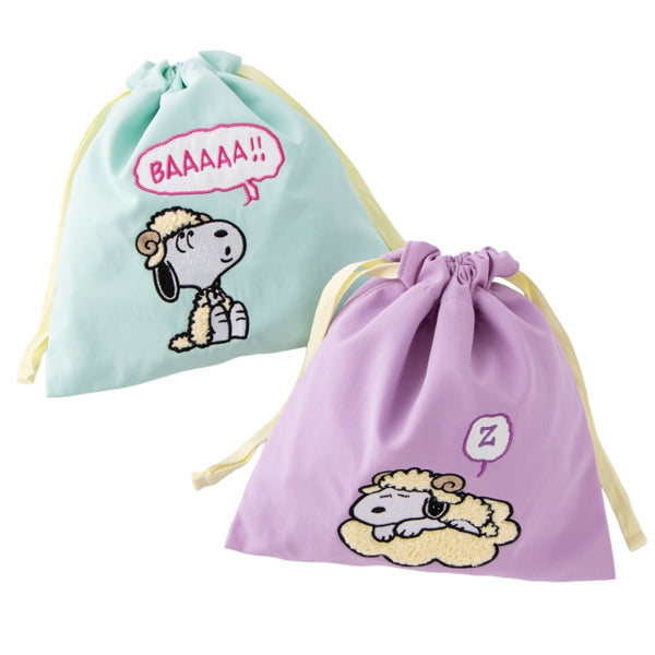 🌸 【預訂】索繩袋 - Snoopy Year of the SHEEP Series