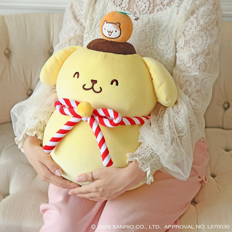 🌸 【預訂】Pompompurin 鏡餅公仔 - Pompompurin 30th x 郵便局