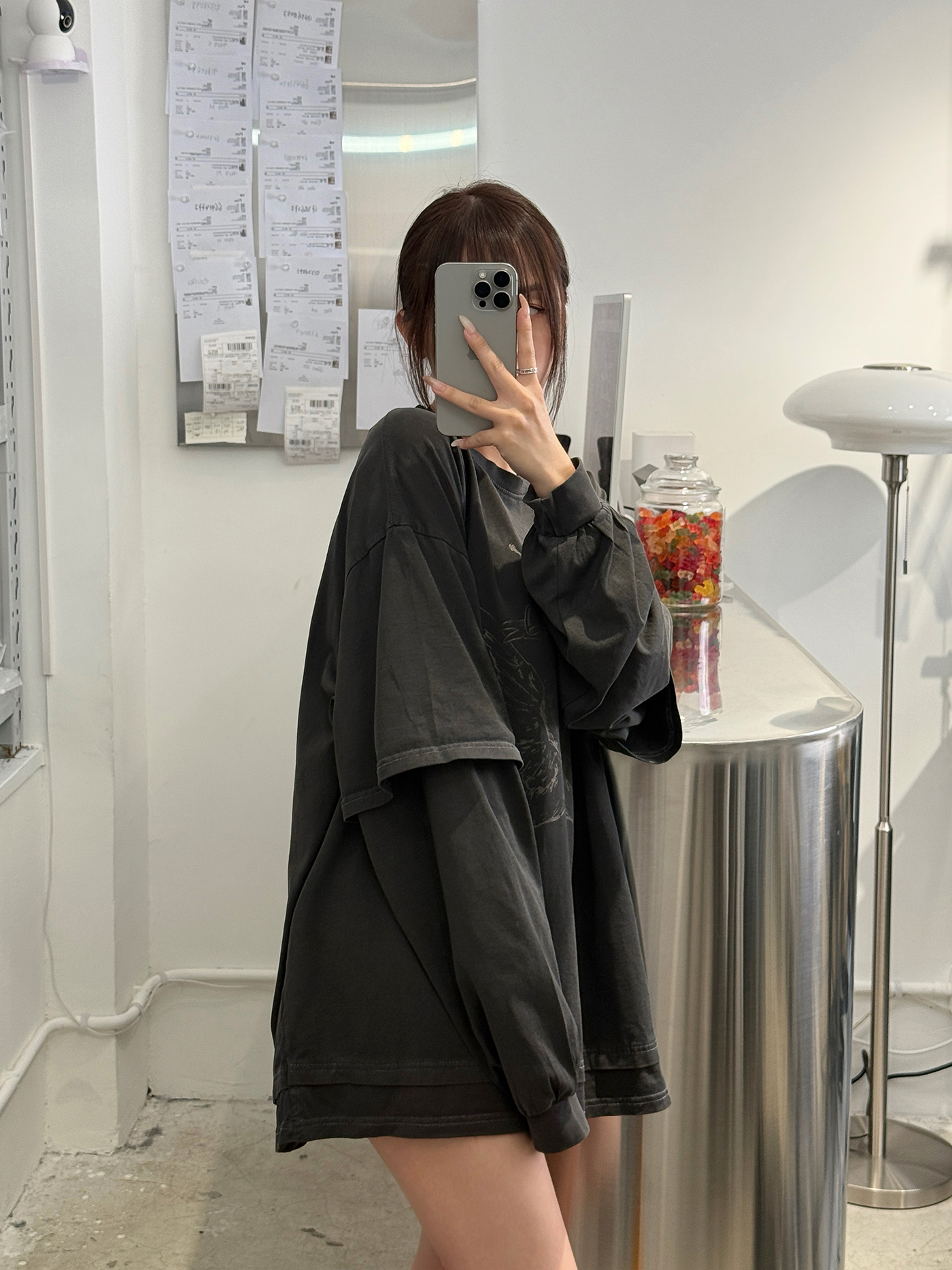 𝐆𝐨𝐭𝐡𝐢𝐜 𝐩𝐫𝐢𝐧𝐭 𝐟𝐚𝐮𝐱 𝐭𝐰𝐨-𝐩𝐢𝐞𝐜𝐞 𝐥𝐨𝐧𝐠 𝐬𝐥𝐞𝐞𝐯𝐞 𝐭𝐨𝐩