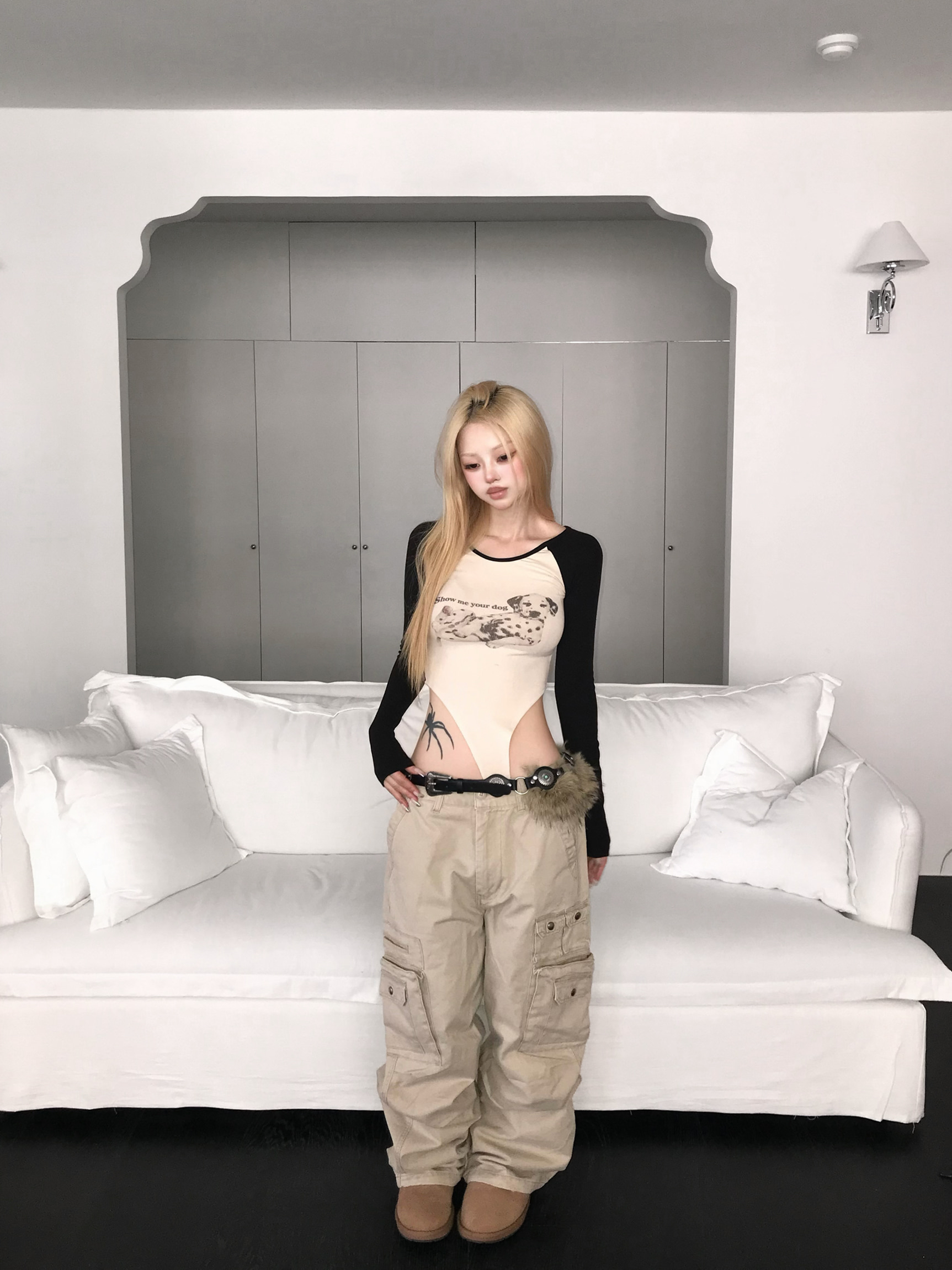 Multi-Pocket Wide-Leg Cargo Pants