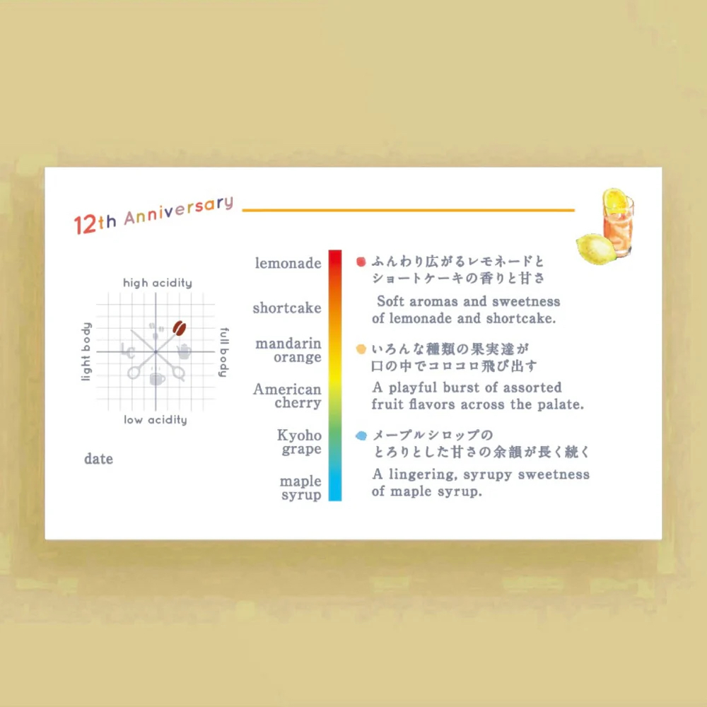 LiLo Coffee Roasters 12th Anniversary geisha blend