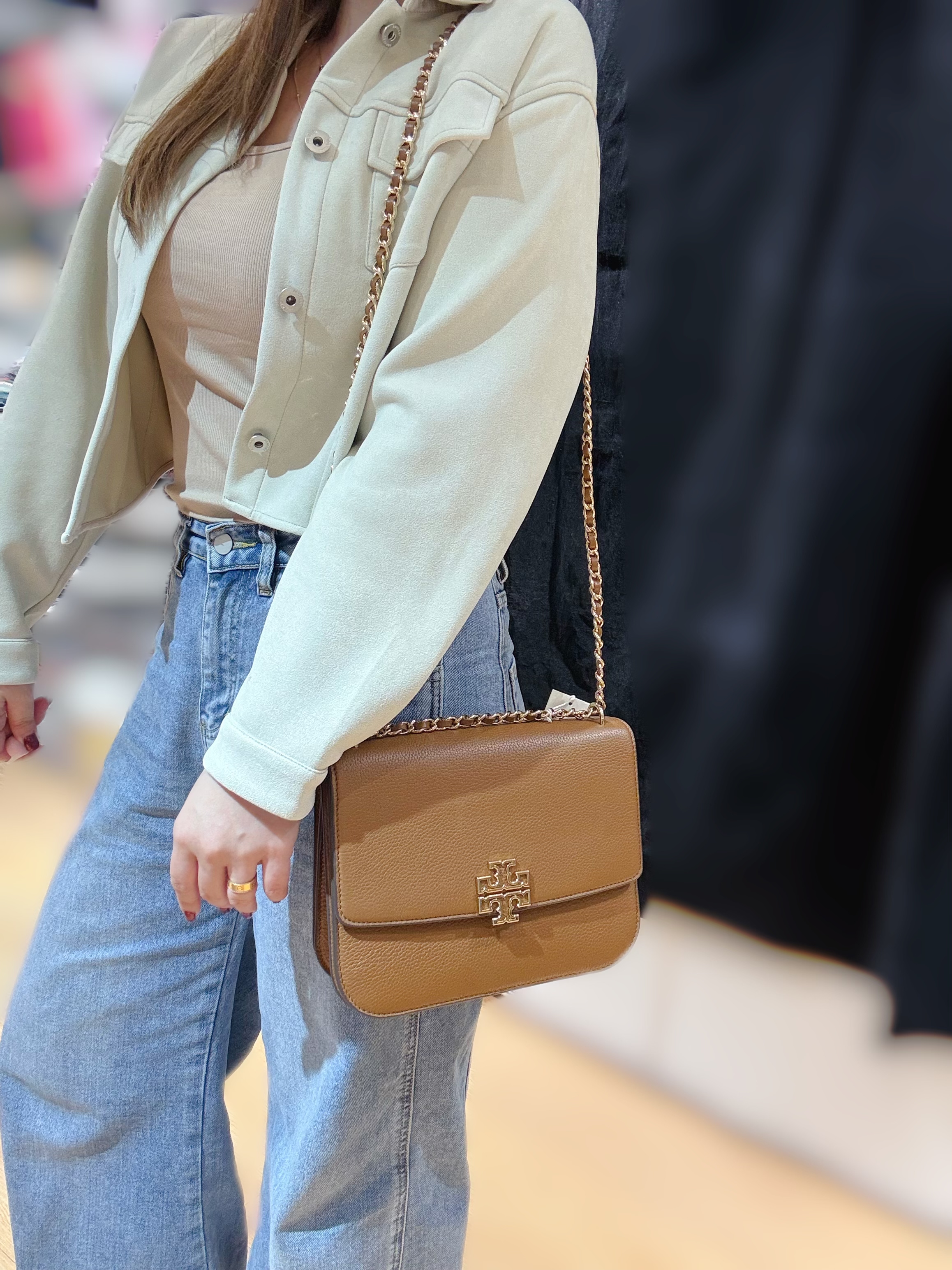 Tory burch Britten adjustable bag M brown