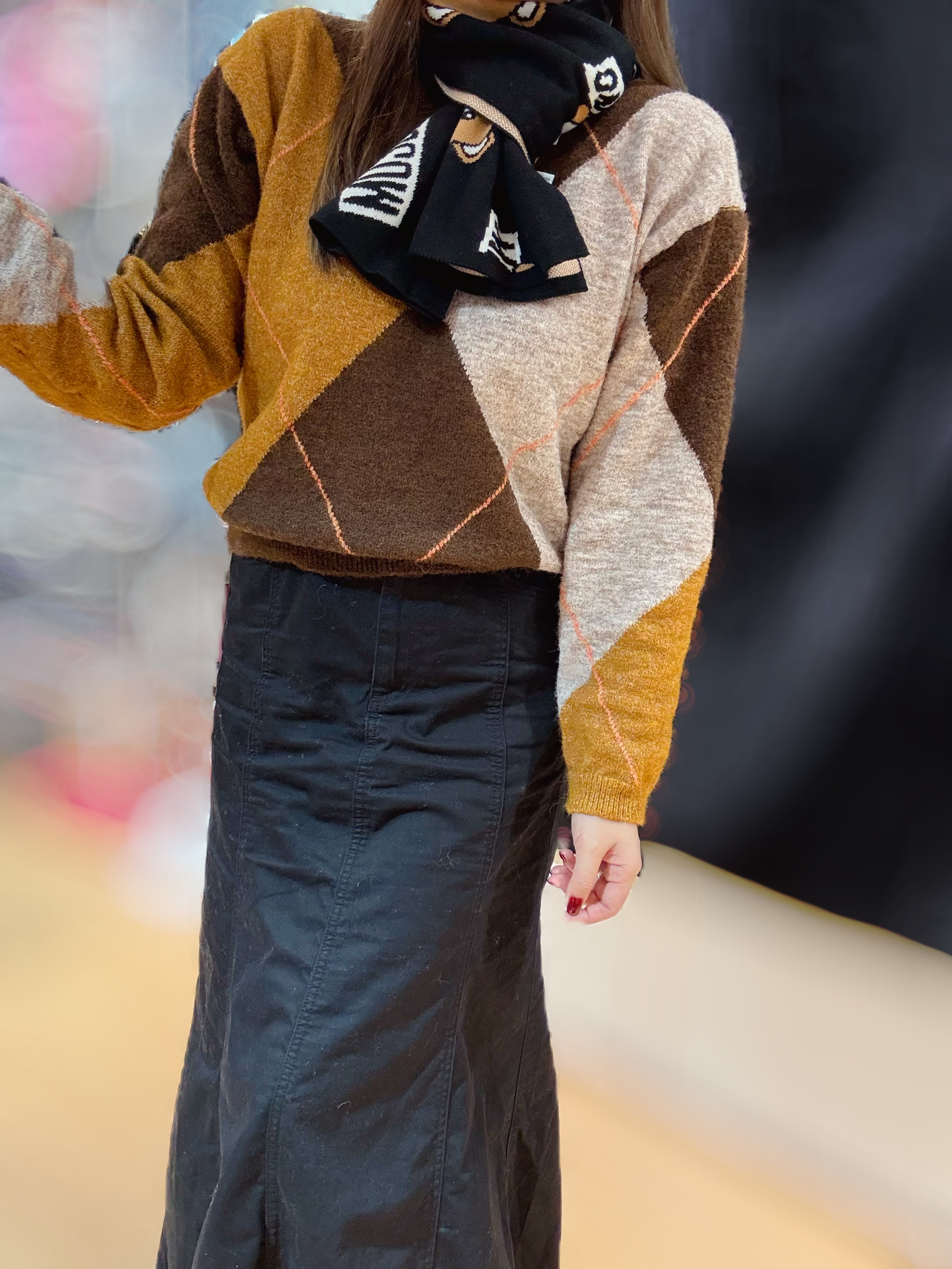 Moschino scarf BearS/blk