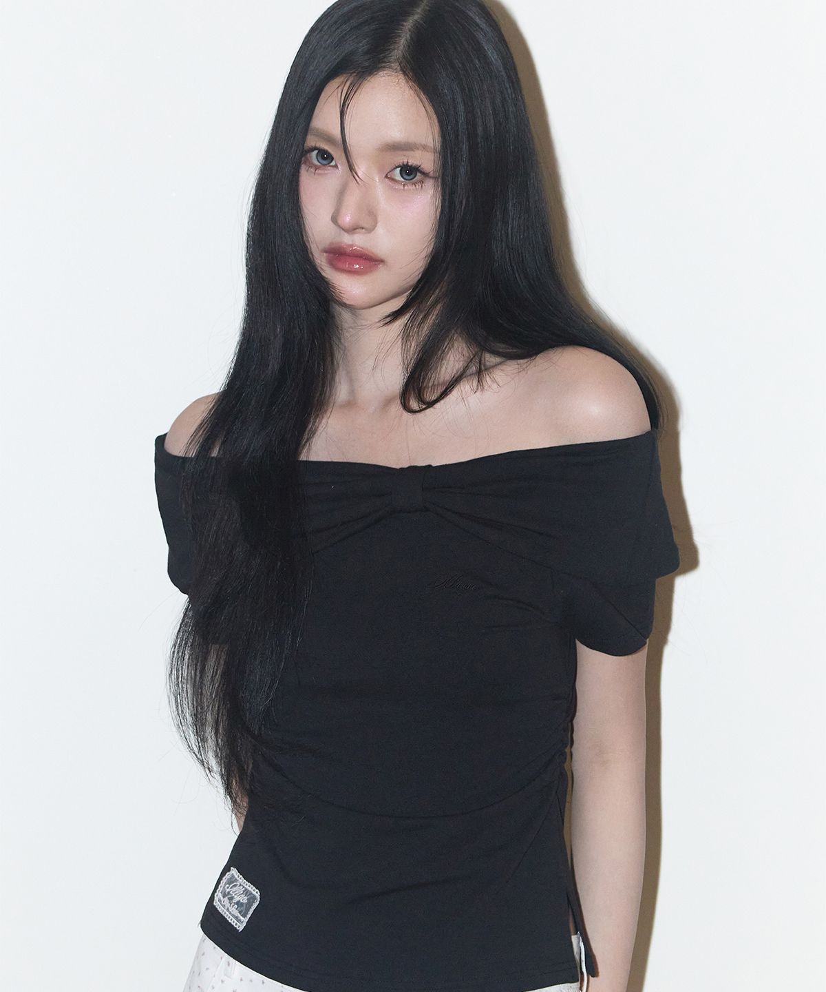 🇰🇷訂購｜ILLIGO 26SS｜高恩's Pick｜Bow off-shoulder tee 3色 