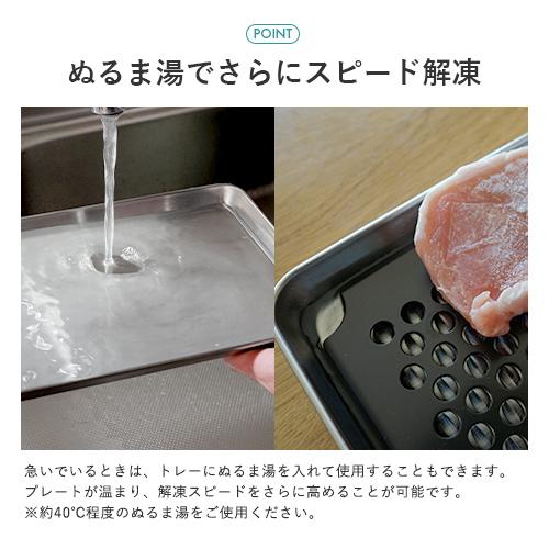 🔥🔥【日本製《關川鋼販》燕三条急凍食材隔汁雙層快速解凍盤】